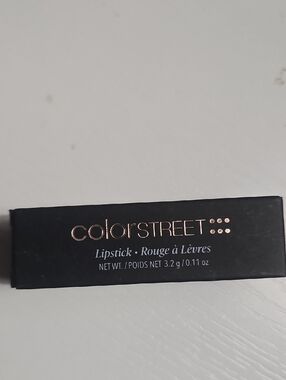 Color Street Lipstick Black and Rose Gold Packaging